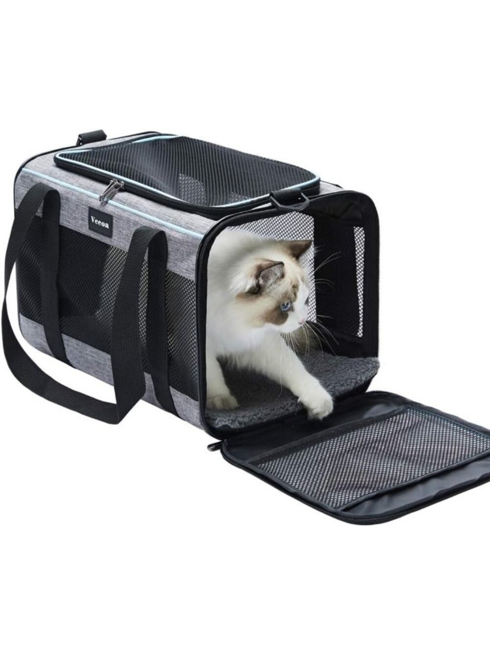 Soft-Sided Pet Carrier for Cats & Dogs up to 16 lbs - Travel Bag for Pets